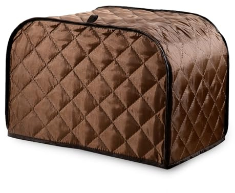 Guduling Toaster Covers, 2 Slice Toaster Cover, Cotton Quilted Toaster Covers 2 Slice Wide Slot, Dust-Proof Cover for Kitchen Small Appliance Dust And Fingerprint Protection (11.81 X 8.27 X 8.27 In)