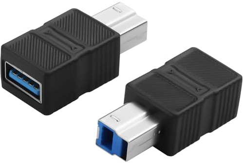 CERRXIAN USB 3.0 Type A Female to Type B Male Connector Adapter 5Gbps USB A to B Printer Converter for Printer, Scanner, External Hard Drive - 2Pack
