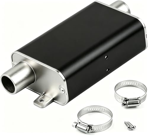 24 mm Schalldämpfer Dieselheizung, Standheizung Schalldämpfer, Auspuff Dieselheizung, Universeller Parkheizung Abgasdämpfer für Auto Wohnmobil Notstromaggregat