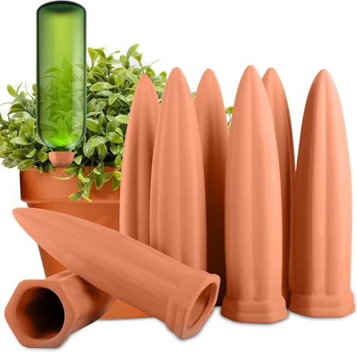 MULEVIP Pflanzen Bewässerung 8 Stücke Bewässerung Urlaub,Zimmerpflanzen Bewässerung,Wasserspender für Zimmerpflanzen für Glas und Flaschen,Bewassersystem Blumentopf für Zimmerpflanzen Balkonkästen