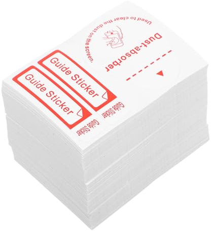 BESTonZON 200pcs Screen Cleaning Sticker for Cellphone and Phone Screen, Dust Absorber Sticker with No Liquid Needed and Lightweight Paper Material, for Home and Work Use