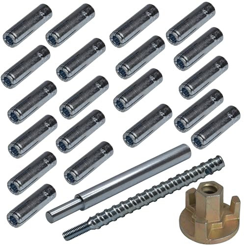 Befestigungsset Beton 23-teilig für Bohrdurchmesser 16 mm für Kernbohrständer (Dübel mit ETA-Zulassung)