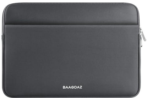 BAAGOAZ Funda Portatil 14 Pulgadas Funda Protectora Bolsa para 14 Ordenador Portátil PC Laptop Chromebook Ultrabook Notebook Netbook Computer, Gris