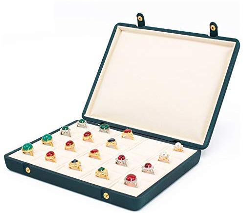 Portagioie Organizzatore di Orecchini e PortaAnelli Scatole di Gioielli 2 in 1 per Ragazze Organizzatore Porta Anelli da Donna con Coperchio Staccabile, Portagioie impilabile (Colore : Jewelry Box C)