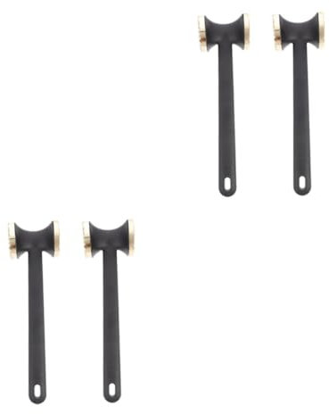 OUNONA 2 Set Martello di Carne Addensato Batticarne Batticarne Mazza da Bistecca Attrezzo da Cucina Martello di Manzo Bistecca Batticarne in Metallo Lega di Alluminio 2 Pezzi * 2