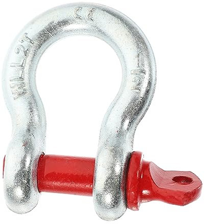 Anneome Manille D'ancrage Galvanisée 1/2'' Robuste 2 Tonnes Boulon à Vis, Outil De Levage Sûr Et Résistant à La Corrosion, Pour Levage Et Déchargement Tout-terrain