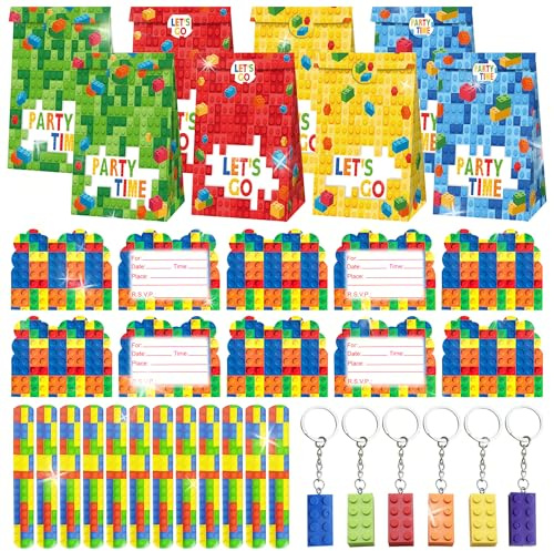 fiesta bloques detalles fiesta lápiz mágico mini cuaderno bloques | fiesta bloques detalles fiesta lápiz mágico mini cuaderno bloques llavero bloques construcción temática arcoíris regalos