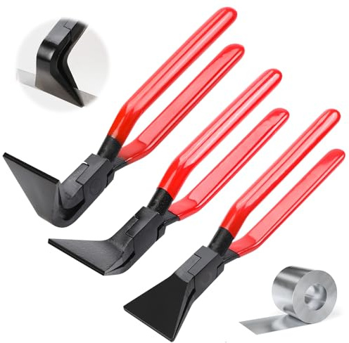 Juego de alicates plegables, 0°, 45° 90°, mini alicates de chapa de 22 mm, herramienta de dispensador, alicates para chapa alzzange, juego de alicates para doblar y alisar chapas
