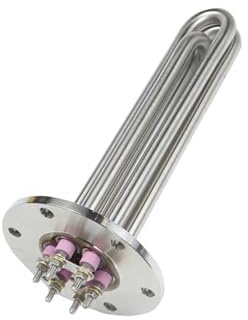 115mm Round Flange SUS304 Immersion Heating Element 220V/380V 12mm Water Boiler Heater 3KW/6KW/9KW/12KW(6KW L340MM)