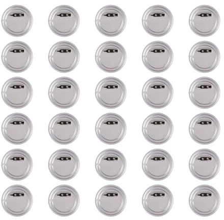30 StückButtons Selber Machen Ohne Buttonmaschine, Acryl Buttons zum Selbstgestalten, Transparente DIY Ansteckbuttons Pins, Buttons Anstecker für Bild Foto Kleidung Schule, Ø 44mm