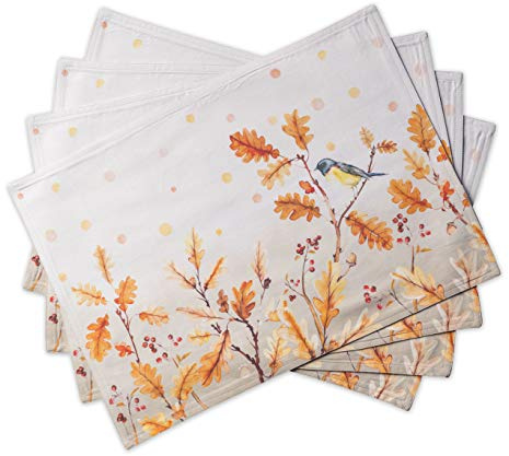 Maison d'Hermine Platzsets 100% Baumwolle (33cm x 48 cm, 4er-Set)