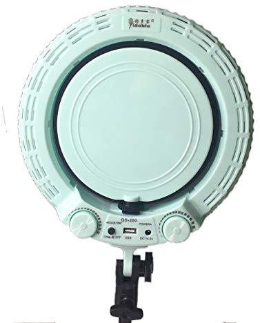 Yidoblo 25,4 cm (10 Zoll) 28 W dimmbares LED-Ringlicht-Set für Kamera, Smartphone, Portrait, Selfie, Youtube, Fotostudio-Beleuchtung mit Lichtstativ, Tragetasche, Spiegel, Fotohalter (QS-280II BRHD)