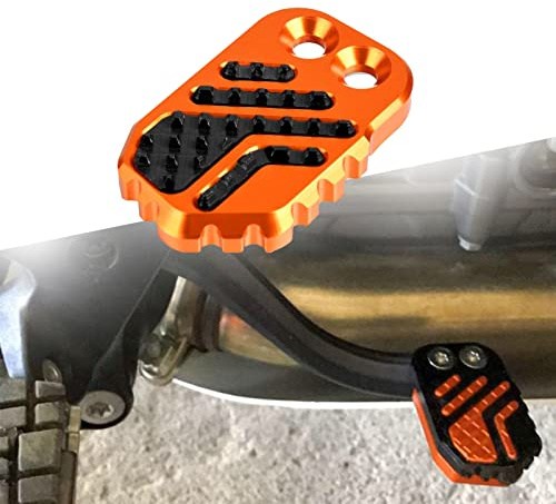 Motorrad Bremspedal hinten Fußstützenverlängerung für DUKE 390 690 Enduro 790/890 Adventure R/S Per 950 990 1050 1090 1190 1290 Adventure(Orange/Schwarz)