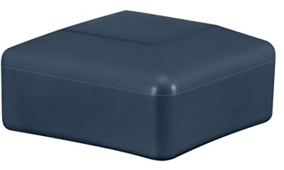 EMFA Zaunpfahlkappe 80x80 mm 5 Stück Anthrazit Pfostenkappe quadratisch Zaunpfostenkappen Zaunabdeckung Kunststoff Deckel Zaunkappen 8x8 cm