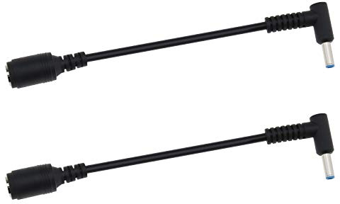 Create idea 2 Stück Laptop-Ladegerät DC Wandler Kabel 7,4 x 5 mm Buchse auf 4,5 x 3 mm Stecker mit Stiftadapterkabel für HP Pavilion Envy