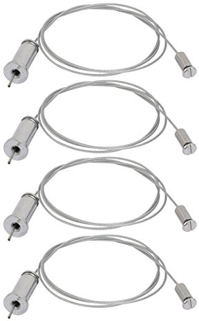 Ruilogod 4pcs 80cm Lighting Suspension Cable Hanging Chain Cylinder Attachment Head (id: 7ef 02f 3dc 174 ccf