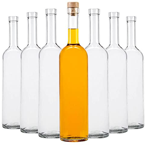 SUPERBUTELKI.PL Bottiglia di vetro 700 ml Futura – Bottiglie da riempire 30 pezzi – Bottiglie per liquore – Bottiglia di vino vuota – Bottiglie di vetro – Bottiglie decorative – Perfetto per tinture