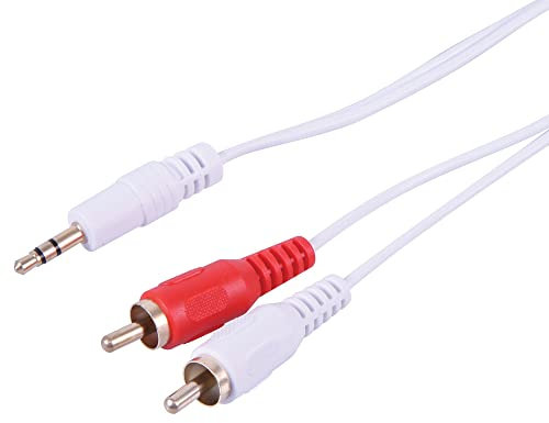 1 câble audio et vidéo jack stéréo 3,5 mm vers 2 câbles phono 5 m