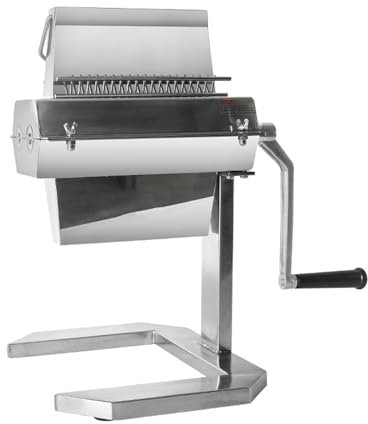 KHZKHC Commercial Stainless Steel Meat Tenderizer, Heavy Duty Clamp Machine Flatten Tool Profession Control Tender Meat, for Beef, Turkey, Chicken, Pork, and Fish