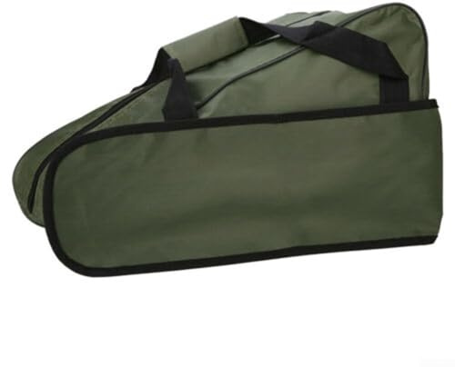 SMZhomeone Kettensägen-Aufbewahrungstasche, 50,8 cm, tragbare Kettensägen-Tasche, Sägen-Tragetasche, Schutztasche, Kettensägenbox, grün, Rasenmäher, Tragetasche, Schutzbox