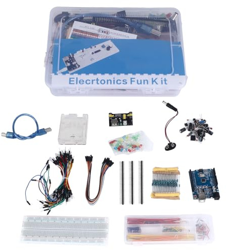 Entwicklungsboard-Kit, 830 Löcher, Multifunktionales Elektronik-Starter-Kit für R3, ABS-Kunststoff, mit Kabel-Kit