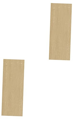 HOMSFOU 2stücke Holzoptik Pvc Bodenaufkleber Selbstklebend Für Wohnzimmer Schlafzimmer Büro Rutschfeste Fliesen Für Einfache Heimdekoration