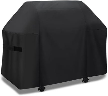 Funda para Barbacoa de 165 cm – 7131 para Weber Genesis 400 Serie 4 quemadores Gas Grill Heavy Duty & Impermeable, Cubierta de PU para Weber Genesis E435, E410, E440 (165 L x 63 W x 113 H)