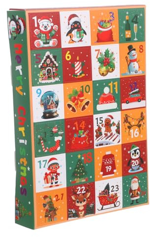 Cabilock 5 Stück Selbstgemacht Adventskalender Boxen Aus Papier Weihnachts Countdown Geschenkschachteln Bunt Leere Für Kinder Und Party