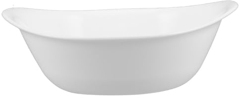JECOMPRIS Portable Oval Plastic Wash Basin for Face Cleansing and Hand Washing Stackable Ingot-Shaped Laundry Tub for Kitchen Beauty Salon Compact Space-Saving Cleaning Supplies