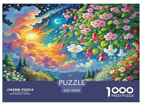 Fuchsien Hybrida Puzzle 1000-teilige Schwer Puzzle Spielzeug Pädagogisches Spiel Impossible Herausforderungsspielzeug Für Erwachsene Und Kinder Ab 12 Jahren 70x50cm/1000pcs