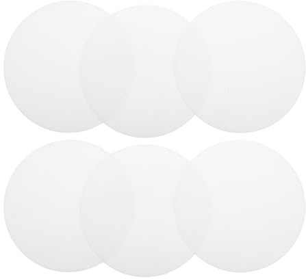 SEWACC 6pcs Round Lampshade Diffuser PC Covers for LED Downlight Ceiling Spotlights, White Glare-reducing Light Diffuser Plate with Effective Diffusion for Soft Illumination in Home