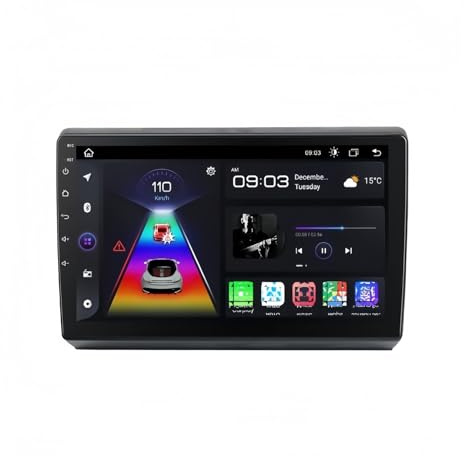 Tablette de Voiture Autoradio Compatible Android Auto et CarPlay pour Volkswagen pour Caddy (2005-2010) - Lecteur DVD multimédia(V1 Plus (4GB+64GB))