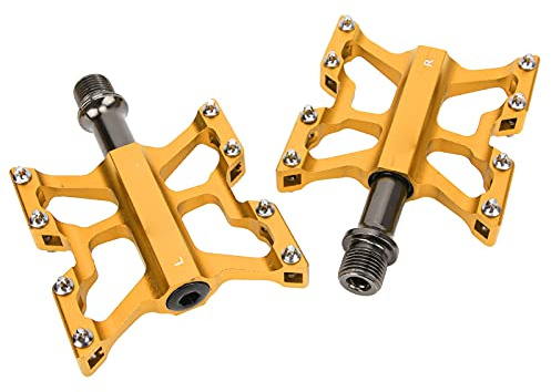 Rcniso Cykel 3-lager Slitstark Aluminiumlegeringspedal för Mountainbikecykling Lättviktsresor för Vuxna
