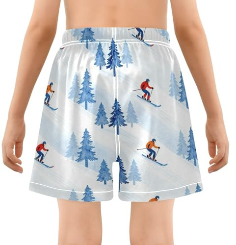 Yuiboo retro skidor vinter tall pojkar badbyxor 4T, Retro skidor vinter tall, 4 år