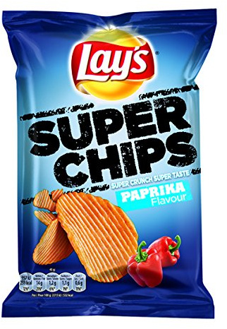 Lay's papas fritas súper paprika 45 gr 20x | Peso total 900 gr