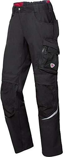 BP 1998-570-0032 Arbeitshose mit Kniepolstertaschen - Schlanke Silhouette - Elastischer Rückengurt - 65% Polyester, 35% Cotton - Kurze Passform - Größe: 50n - Farbe: schwarz