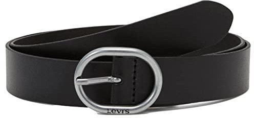 Levi's Women's HERMOSILLA 100 Leather Belt, Regular Black, 95 cm