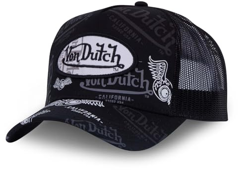 Von Dutch Kappe für Damen und Herren, Trucker-Kappe, verstellbar und authentisch