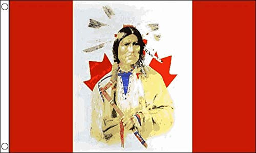 Bandiera del Canada con bandiera indiana - 100% poliestere con occhielli - FlagSuperstore©