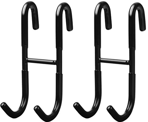 cocofy Handtuchhalter Duschwand schwarz 2er Set zum Einhängen, Handtuchhalter Dusche einhängen Haken Dusche Glaswand Haken für Duschwand Halterung Duschabzieher Duschkabine