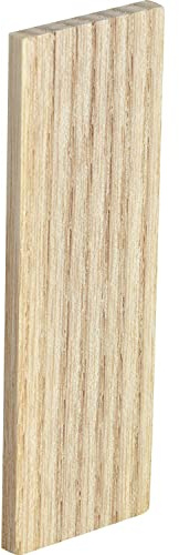 Verglasungsklötze Holz Esche lackiert | Holzklotz 80x20x4 mm | 100 Stück Glaserklötze natur