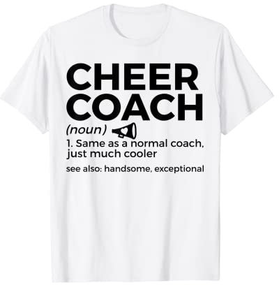 Lustiger Cheer Coach Definition Cheerleading T-Shirt