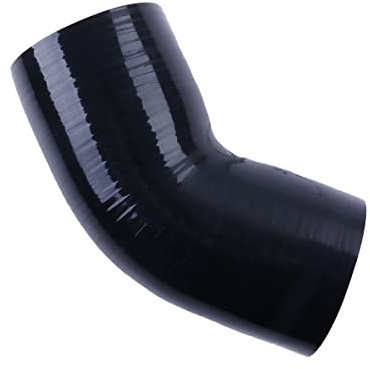 VLOCEMNYE Manguera de codo reductor de silicona de 45 grados, diámetro interior de 60 mm a 67 mm, longitud de 102 mm (4 pulgadas), acoplador reforzado de 4 capas (5,4 mm) para tubería industrial