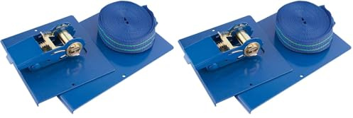 Draper 15205 Flooring Tie Down Straps, 5 Metre Length, Blue (Pack of 2)