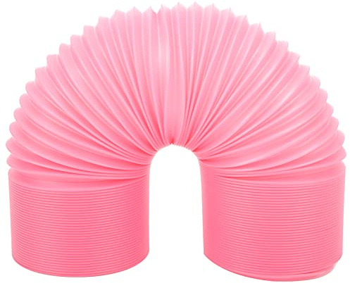 HEEPDD 10cm Retractable Small Animal Play Tunnel PP Pink Longest 100cm