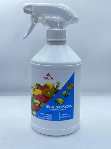 AgriDA Rame e zolfo PRONTO USO per piante zolfo ramato con MICROELENTI contro INGIALLIMENTI fogliari BIOLOGICO ROSE FIORI CYCAS AGRUMI