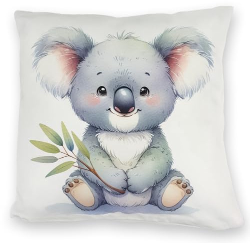 speecheese Sitzender Koala Kuschelkissen Niedliches Koala-Kuschelkissen Dasitzendes süßes Tiermotiv Beuteltier aus Australiens Fauna Kinderzimmer Wohn-Deko