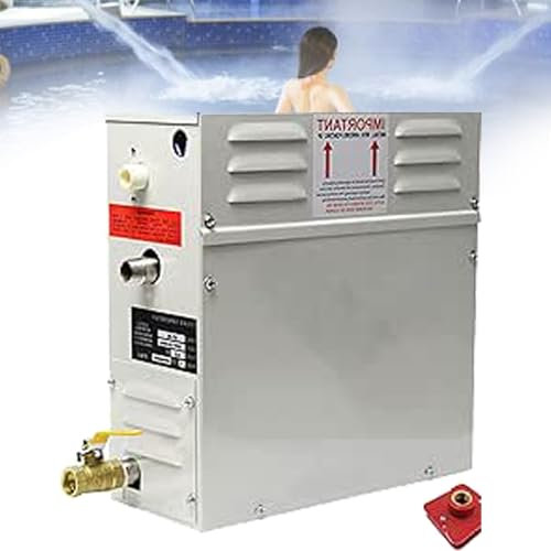 Kit de générateur de douche à vapeur pour le bain sauna Spa, générateur de salle de vapeur salle de sauna générateur de vapeur salle de vapeur pour la maison sauna douche,6KW