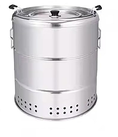 Barbecue Portable, Baril de Poêle à Charbon de Bois, Support de Bbq Suspendu, Facile à Transporter, pour Camping, Patio Pique-Nique(Size:Small)