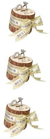 SOIMISS 3stücke Rustikale Holzringbox Vintage Schmuckhalter Für Hochzeiten Ringaufbewahrungskiste Kompakt Und Leicht Für Verlobungsfeiern Stilvolle Präsentation